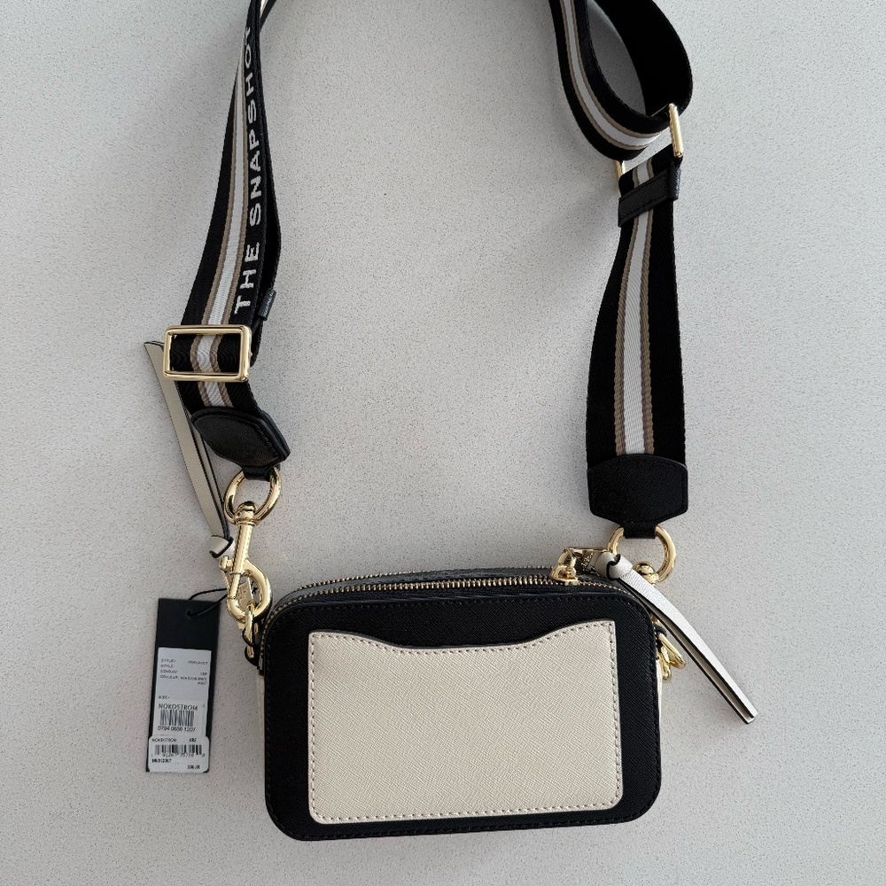 NWT Marc Jacobs The Snapshot Leather Camera Crossbody Bag Saffiano Leather - Picture 6 of 15